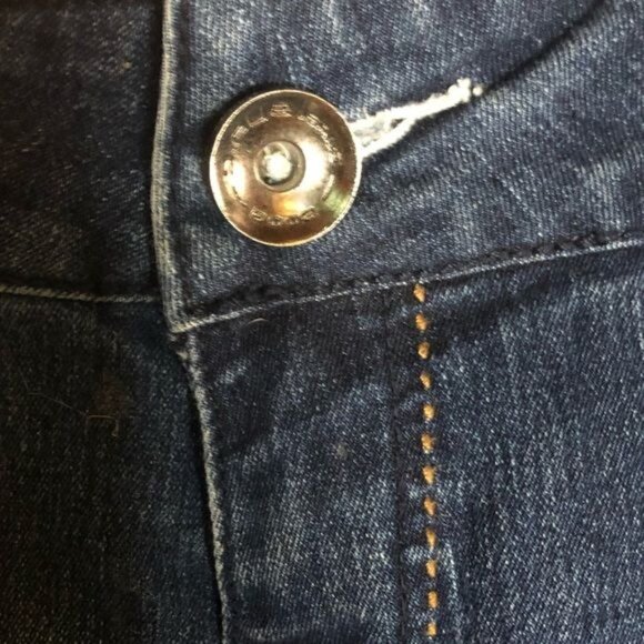 D-FUZ Premium Denimwear Boot Cut Blue Jeans distressed embroidered 9/10 READ - Picture 5 of 12